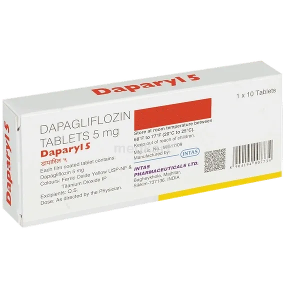 daparyl 5mg tablet 10's